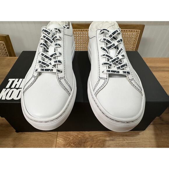 The Kooples Women's Sneakers White Smooth Leather Size 9 US 40 FR NIB Low Tops - Picture 5 of 15